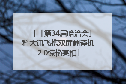 「第34届哈洽会」科大讯飞携双屏翻译机2.0惊艳亮相