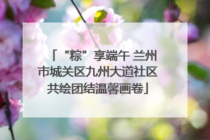 “粽”享端午 兰州市城关区九州大道社区共绘团结温馨画卷