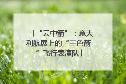 “云中箭”：意大利航展上的“三色箭”飞行表演队