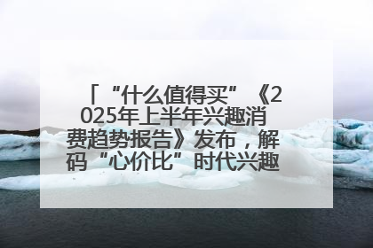 “什么值得买”《2025年上半年兴趣消费趋势报告》发布，解码“心价比”时代兴趣消费新范式
