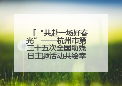 “共赴一场好春光”——杭州市第三十五次全国助残日主题活动共绘幸福答卷（组图）
