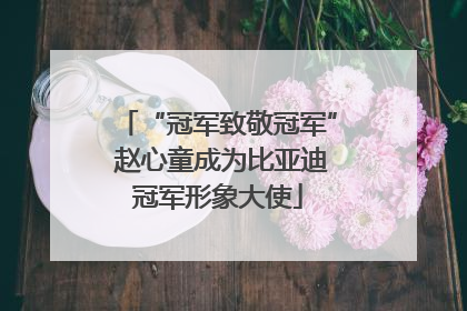 “冠军致敬冠军” 赵心童成为比亚迪冠军形象大使