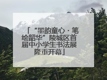 “墨韵童心・笔绘韶华”陵城区首届中小学生书法展隆重开幕
