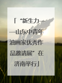 “新生力——山东中青年油画家优秀作品邀请展”在济南举行