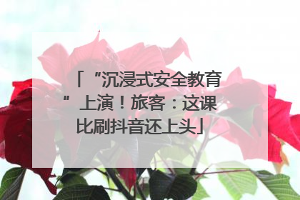 “沉浸式安全教育”上演！旅客：这课比刷抖音还上头