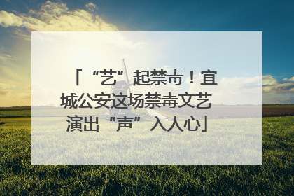 “艺”起禁毒！宜城公安这场禁毒文艺演出“声”入人心