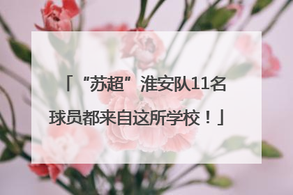 “苏超”淮安队11名球员都来自这所学校！