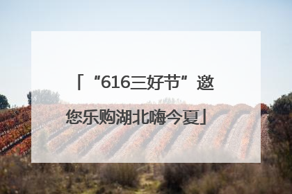 “616三好节”邀您乐购湖北嗨今夏