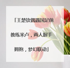 王楚钦偶遇国足前教练米卢，两人握手拥抱，梦幻联动