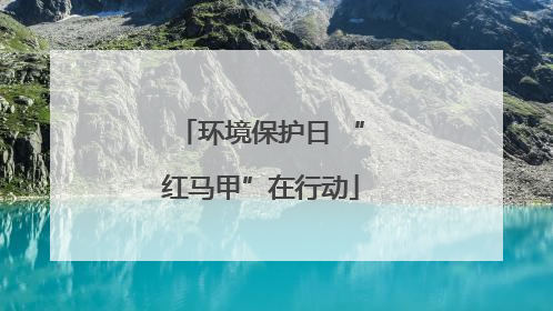 环境保护日 “红马甲”在行动