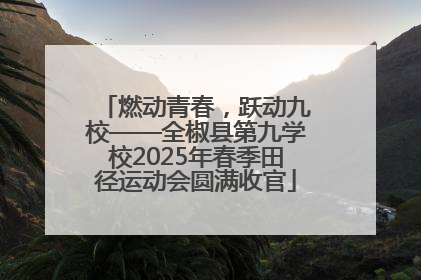燃动青春，跃动九校——全椒县第九学校2025年春季田径运动会圆满收官