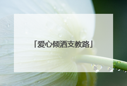 爱心倾洒支教路