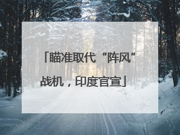 瞄准取代“阵风”战机，印度官宣