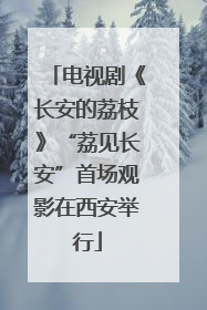 电视剧《长安的荔枝》“荔见长安”首场观影在西安举行