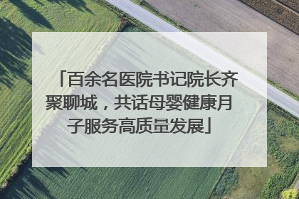 百余名医院书记院长齐聚聊城，共话母婴健康月子服务高质量发展