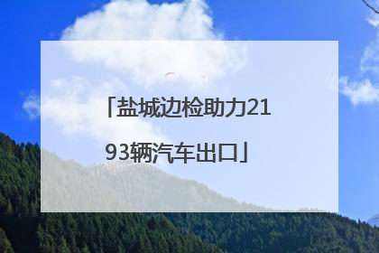 盐城边检助力2193辆汽车出口