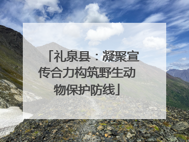 礼泉县：凝聚宣传合力构筑野生动物保护防线