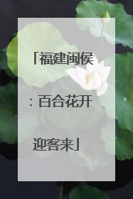 福建闽侯：百合花开迎客来