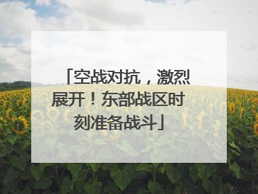 空战对抗，激烈展开！东部战区时刻准备战斗