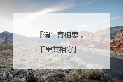 端午寄相思，千里共相守