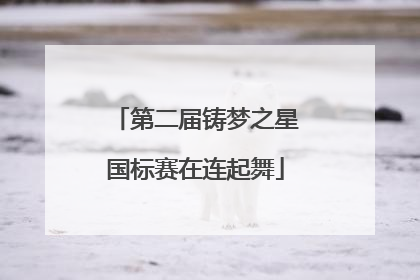 第二届铸梦之星国标赛在连起舞