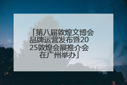 第八届敦煌文博会品牌运营发布暨2025敦煌会展推介会在广州举办