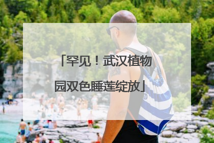 罕见！武汉植物园双色睡莲绽放
