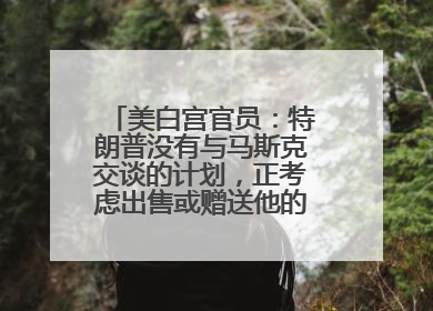 美白宫官员：特朗普没有与马斯克交谈的计划，正考虑出售或赠送他的红色特斯拉