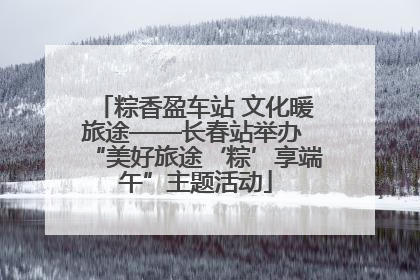 粽香盈车站 文化暖旅途——长春站举办 “美好旅途‘粽’享端午”主题活动