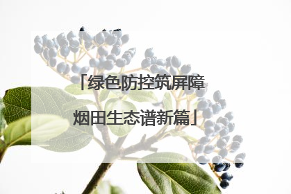 绿色防控筑屏障 烟田生态谱新篇