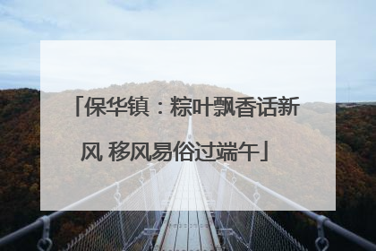 保华镇：粽叶飘香话新风 移风易俗过端午