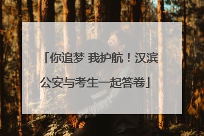 你追梦 我护航！汉滨公安与考生一起答卷