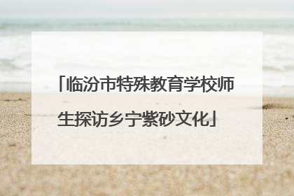 临汾市特殊教育学校师生探访乡宁紫砂文化