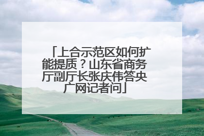 上合示范区如何扩能提质？山东省商务厅副厅长张庆伟答央广网记者问