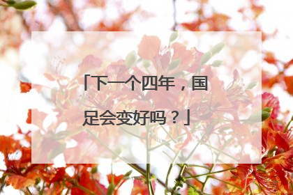 下一个四年，国足会变好吗？