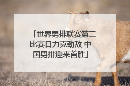 世界男排联赛第二比赛日力克劲敌 中国男排迎来首胜
