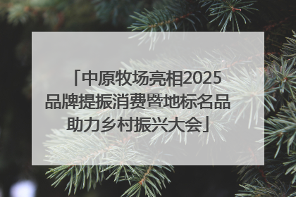 中原牧场亮相2025品牌提振消费暨地标名品助力乡村振兴大会