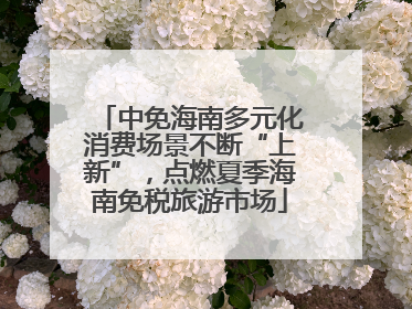 中免海南多元化消费场景不断“上新”，点燃夏季海南免税旅游市场