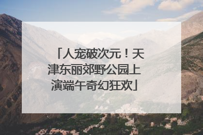 人宠破次元！天津东丽郊野公园上演端午奇幻狂欢