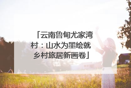 云南鲁甸尤家湾村：山水为墨绘就乡村旅居新画卷