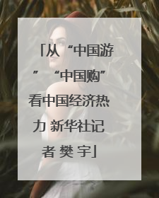 从“中国游”“中国购”看中国经济热力 新华社记者 樊 宇