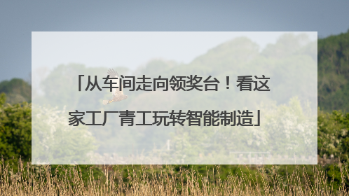 从车间走向领奖台！看这家工厂青工玩转智能制造