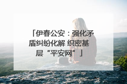 伊春公安：强化矛盾纠纷化解 织密基层“平安网”