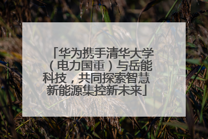 华为携手清华大学（电力国重）与岳能科技，共同探索智慧新能源集控新未来
