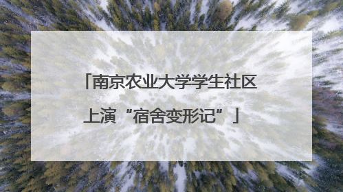 南京农业大学学生社区上演“宿舍变形记”