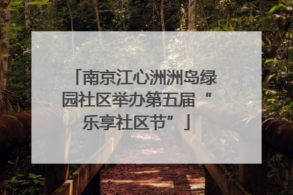 南京江心洲洲岛绿园社区举办第五届“乐享社区节”