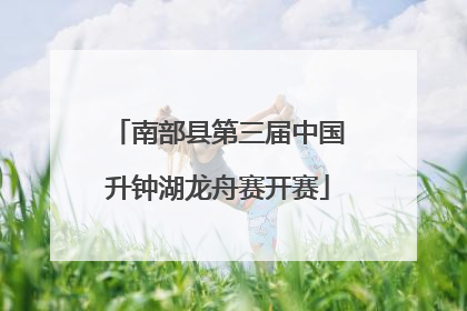 南部县第三届中国升钟湖龙舟赛开赛