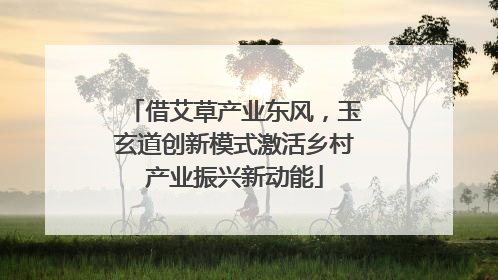 借艾草产业东风，玉玄道创新模式激活乡村产业振兴新动能