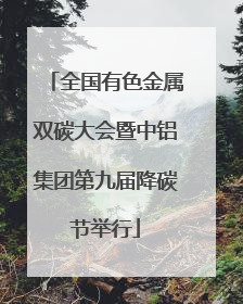 全国有色金属双碳大会暨中铝集团第九届降碳节举行