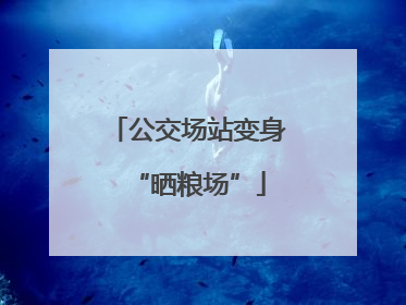 公交场站变身“晒粮场”